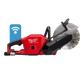 Red Milwaukee Fuel concrete saw with M18 Fuel bare tool and One-Key™ technology