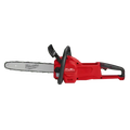 Red Milwaukee 2727-20C M18 FUEL™ 14’’ Chainsaw with black guide bar displayed