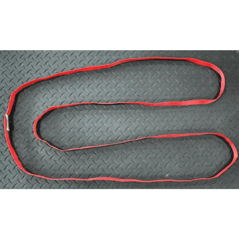 Red nylon rope in a serpentine pattern for Multi-Use Sewn Webbing, 6-foot loop