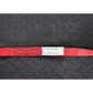 Red nylon strap with metal ID plate for Multi-Use Sewn Webbing Loop 6 Foot Length