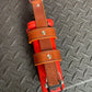 Red pepper spray in leather holster for flashlight holder, ideal firefighter flashlight holder