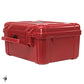 Red plastic storage case for Waterproof 6500 Series First Aid Kit with elastic patch bandages