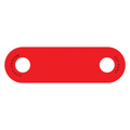 Red plastic tag with two holes for Plain DoorJamm, ideal for first responders