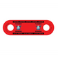 Red safety tag on Plumber DoorJamm with caution warnings for safety precautions