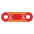 Red safety tag with Technician Working warnings for TECHNICIAN DoorJamm products