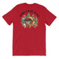 Red Born to be Wild short sleeve t-shirt with nature graphic on back