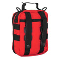 Red MOLLE Pouch for Emergency Medical, Trauma Bag with USA Patch and Gunshot Trauma use