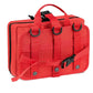 Red tactical laptop case with MOLLE webbing for Scherber Vehicle IFAK Emergency Trauma Kit