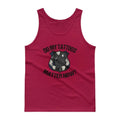 Red tank top with Do My Tattoos Matter Now text in graphic design, perfect for tattoo lovers