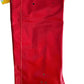 Red vinyl ElkHart Brass nozzle cover with ventilation holes for firefighting equipment