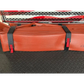 Red vinyl cushion with black straps for the Hose Strap 44”-FF44HS product