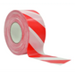 Red and white striped barricade flagging tape roll for hazardous areas in construction zones BRC