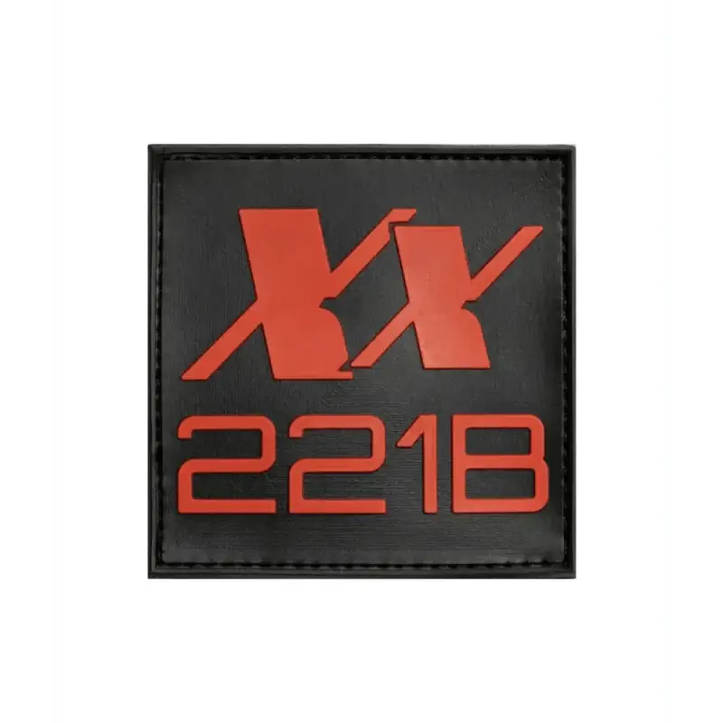 Red XX 2218 text on black patch of Venture Packable Daypack Backpack