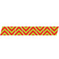 Red and yellow chevron stripe reflective design on Lime Green Chevron Helmet