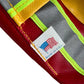 Red, yellow, gray weather nozzle cover with Made in U.S.A. tag for Standard BlitzFire™