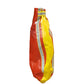 Red and yellow safety bag on ElkHart Brass weather nozzle cover for firefighting equipment