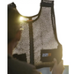 Reflective mesh Maxx-Dri Vest with black trim and 227B text for cold weather body armor