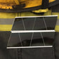 Reflective safety strips on dark fabric with yellow trim for Grey Triple Stripe Reflective Helmet