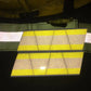 Reflective safety vest with yellow and grey triple stripe for BLACKED OUT helmet pack