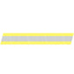 Reflective yellow and silver safety tape on YELLOW/GREY TRIPLE STRIPE REFLECTIVE HELMET