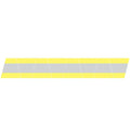 Reflective yellow and silver safety tape on YELLOW/GREY TRIPLE STRIPE REFLECTIVE HELMET