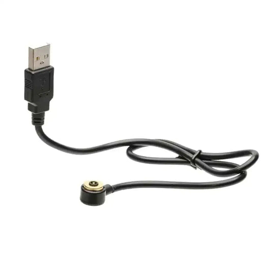 Black USB magnetic charging cable for Powertac flashlights Explorer HL-10