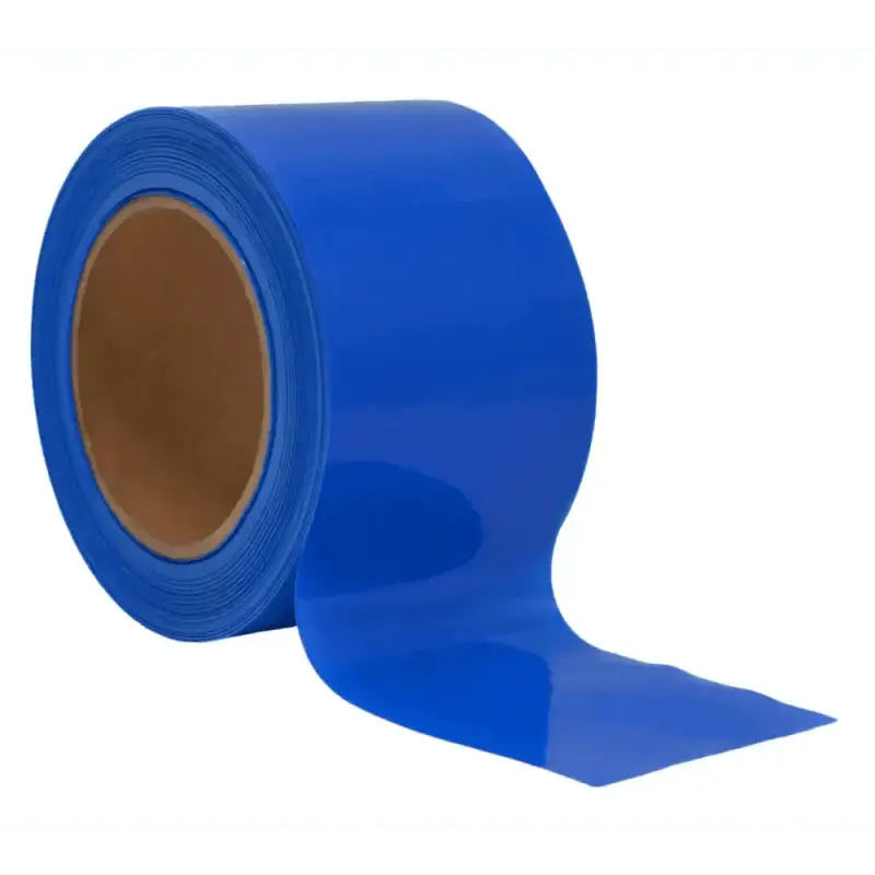 Roll of bright blue adhesive tape for WOD Colored Barricade Flagging Tape in construction zones BRC