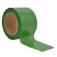 Green adhesive tape with cardboard core for barricade flagging tape in hazardous areas