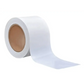 Roll of white adhesive tape with brown core for barricade flagging tape in construction zones BRC