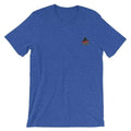 Royal blue t-shirt with American flag paw print emblem from Signature Logo Small collection