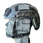 Tactical RT2 Ballistic High Cut Helmet with American flag patch and rail system