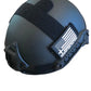 Matte black RT2 Ballistic High Cut Helmet with American flag patch from Redemption Tactical