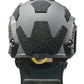 Black tactical helmet with hexagonal panels from Redemption Tactical RT2 Ballistic High Cut