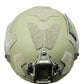 Tactical military helmet in tan with accessories from Redemption Tactical RT2 Ballistic High Cut