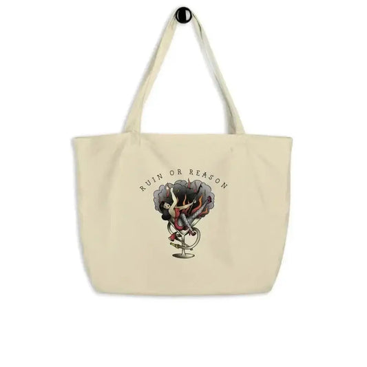 Ruin Large organic tote bag - Chief Miller Apparel