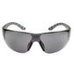 METEL M50 Safety Glasses Lightweight with dark lenses and gray striped temple arms