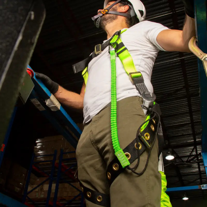 Safety Body Harness with Lanyard Keepers for Fall Protection Safety and Secure Use