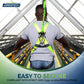 Safety harness with lanyard for fall protection safety, compliant with ANSI Z359 standards