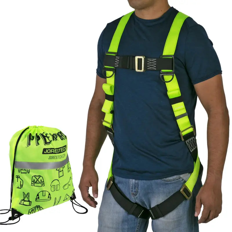 Safety Body Harness with storage bag for ANSI Z359 compliant fall protection safety