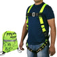 Safety Body Harness with Grommets and Storage Bag for Fall Protection Safety Use