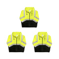 High-visibility yellow and black reflective safety main 05Lwjyb lightweight jacket pack