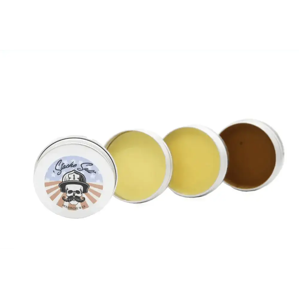 Sampler Pack - All 3 Holds Mustache & Beard Wax - Ol’ Fashion / Leatherhead / Smooth Bore - Moustache Wax