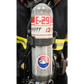 SCBA air tank with E-29 marking and eagle emblem sticker on IdentiFire™ SCBA Cylinder Decal