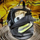 SCBA Airmask, Respirator Bag with Fleece Lining, Triple Trim and Heavy Duty Metal Hook - Black - Chief Miller Apparel