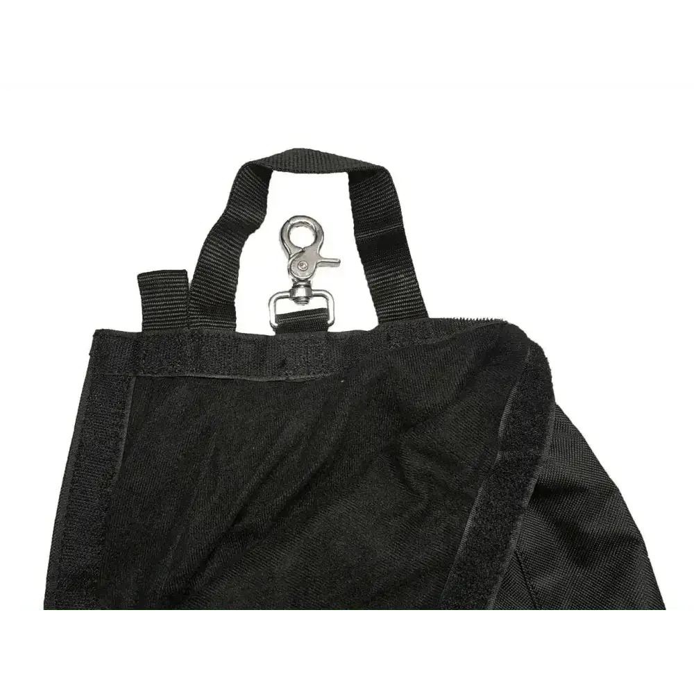 SCBA Airmask, Respirator Bag with Fleece Lining, Triple Trim and Heavy Duty Metal Hook - Black - Chief Miller Apparel