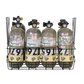 SCBA cylinders in wire rack for firefighter and first responder safety in Collapsible Bottle Carrier