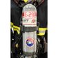 SCBA air tank with Scott label and eagle sticker for IdentiFire™ SCBA Cylinder Decal