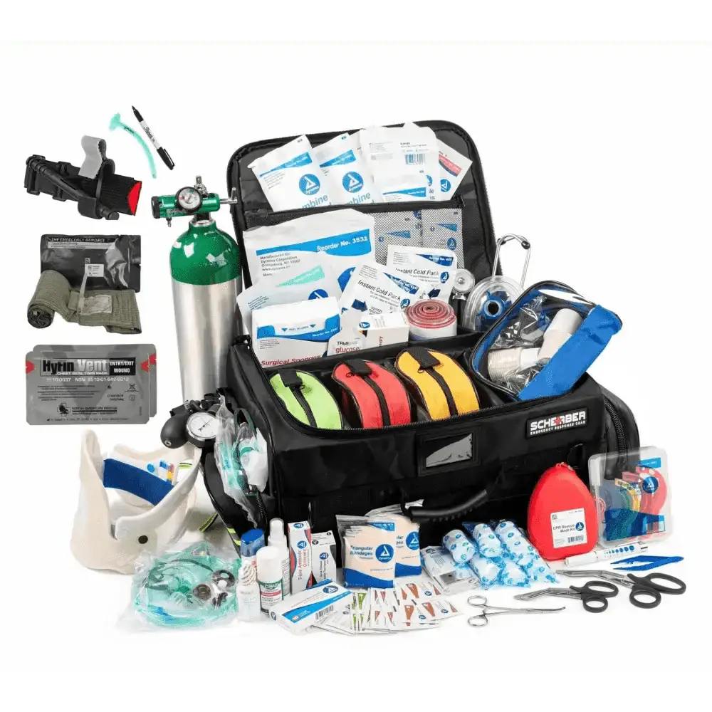 Scherber Ultimate First Responder Trauma kit O2 W/Bleeding Control - Fully Stocked - Chief Miller Apparel