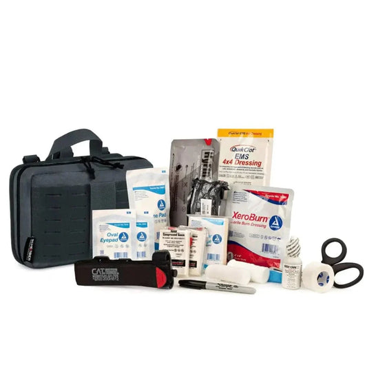 Chief Miller First Aid Kits Scherber Vehicle IFAK Emergency Trauma Kit | 25+ Medical Supplies | Basic Apparel