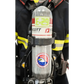 Scott SCBA cylinder with F-20 label and emblem, featuring IdentiFire™ SCBA cylinder decal